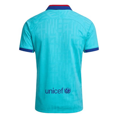 Męska Koszulka Retro Trzecia Wyjazdowa Barcelona 2019/20