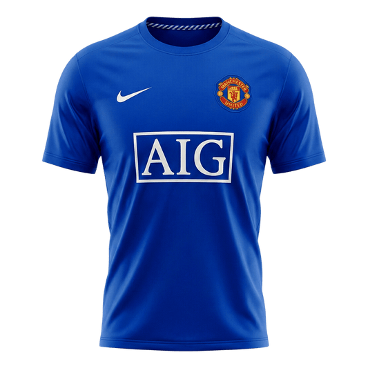 Męska Koszulka Retro Trzecia Wyjazdowa Manchester United 2008/09