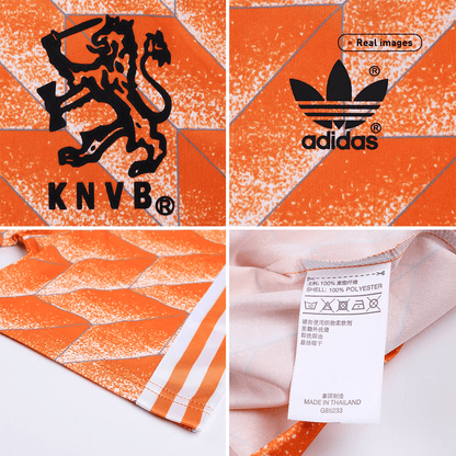 Męska Koszulka Retro Domowa Netherlands 1988
