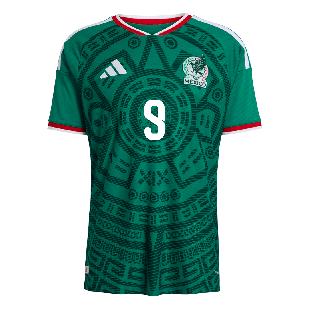 Męska koszulka Meksyku domowa Raúl #9 wersja zawodnicza – Mundial 2026