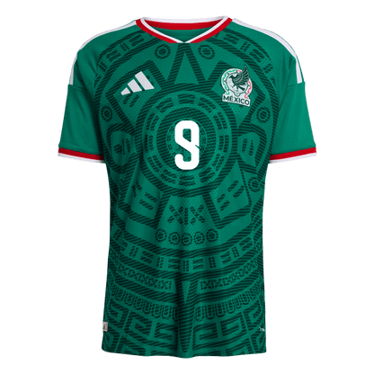 Męska koszulka Meksyku domowa Raúl #9 wersja zawodnicza – Mundial 2026