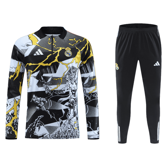 Juniorski Real Madrid Bluza z zamkiem Komplet Dresowy 2025/26