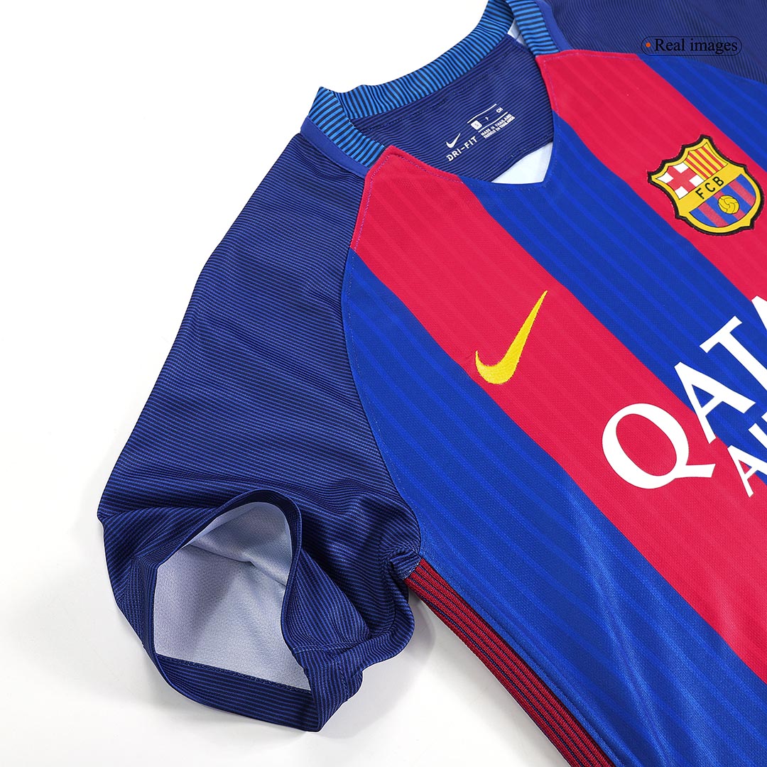 Męska koszulka Barcelony domowa Retro 2016/17 MESSI #10