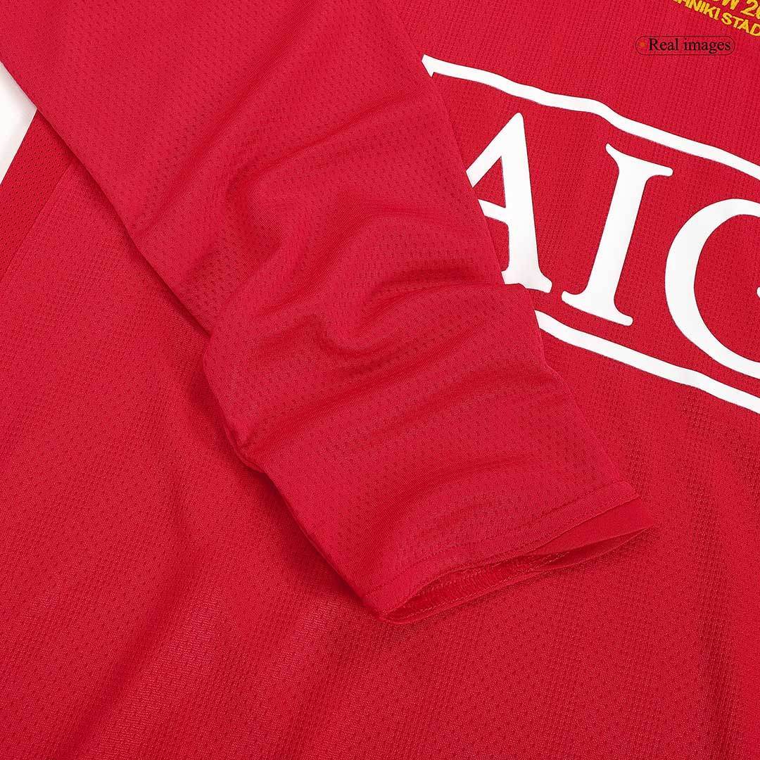 Retro RONALDO #7 2007/08 Męska Koszulka Domowa MU z Długim Rękawem - UCL Final - Topowe Koszulki Pilkarskie Sklep Internetowy