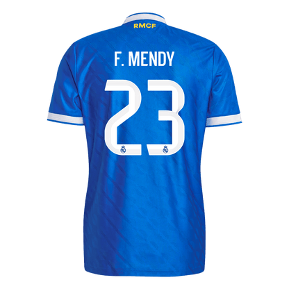 Męska Koszulka Trzecia Wyjazdowa Real Madrid F. MENDY #23 Wersja Piłkarska 2025/26 - Slim Fit