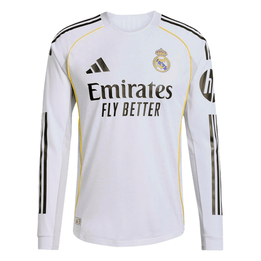 Męska Koszulka Domowa Real Madrid Wersja Piłkarska 2025/26 - Slim Fit