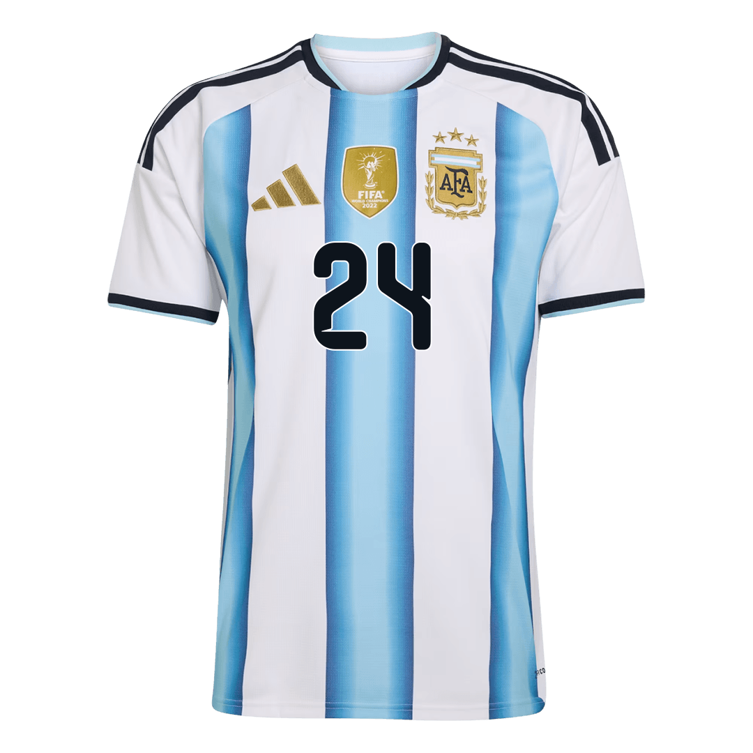 Męska koszulka Argentyny domowa E. FERNÁNDEZ #24 - Mundial 2026 [PREMIUM]