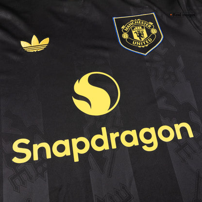 Męska Koszulka Trzecia Wyjazdowa Manchester United 2025/26 z Długim Rękawem