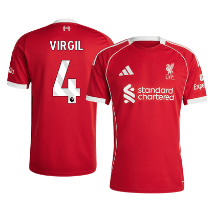 Męska Koszulka Domowa Liverpool VIRGIL #4 2025/26 - Topowe Koszulki Pilkarskie Sklep Internetowy