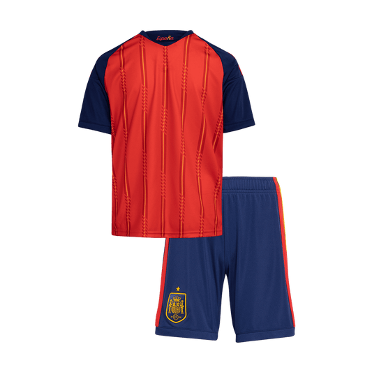 Dziecięcy Zestaw Domowa Spain (Koszulka+Spodenki) World Cup 2026