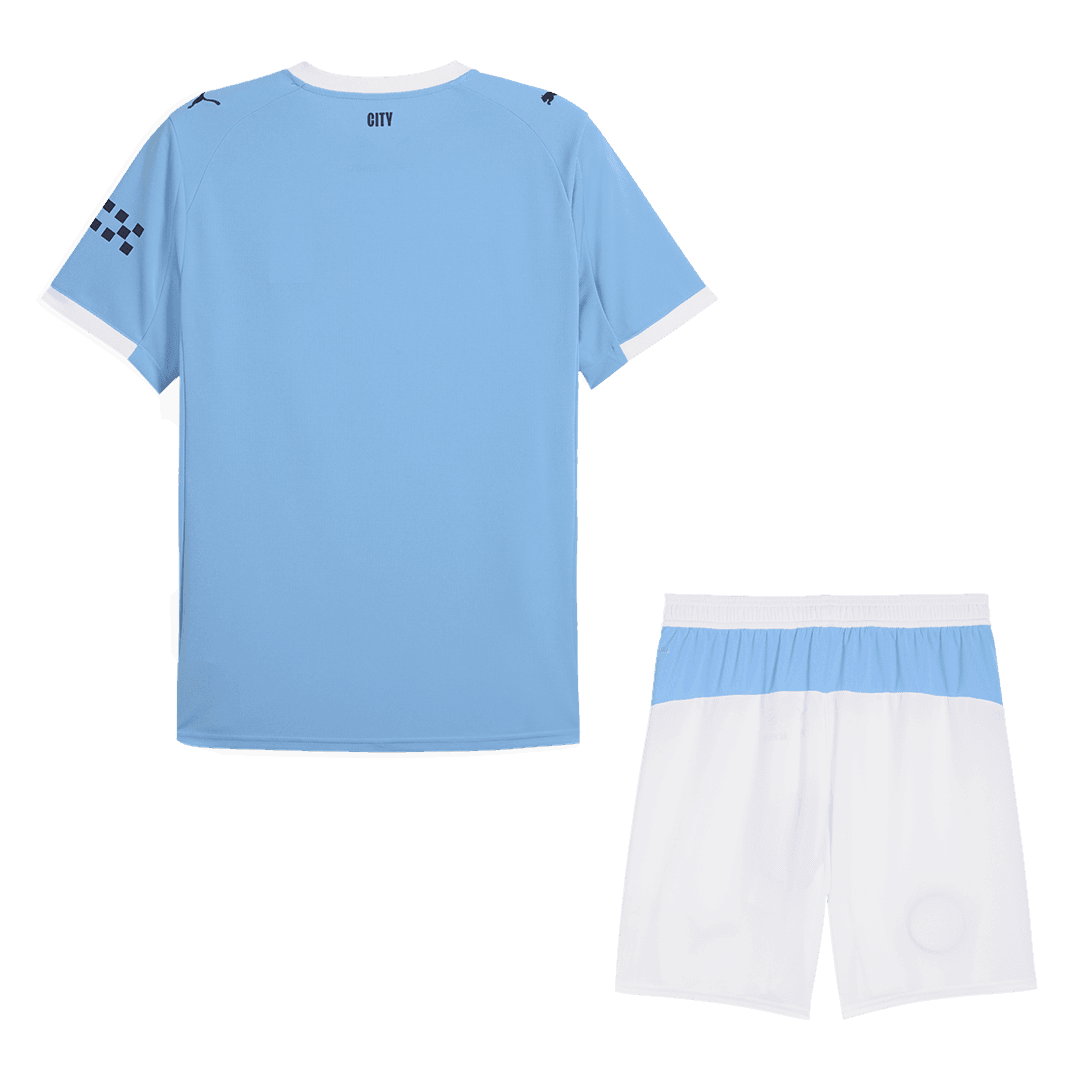 Męski Zestaw Domowy Manchester City (Koszulka+Spodenki) 2025/26 - Topowe Koszulki Pilkarskie Sklep Internetowy