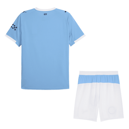Męski Zestaw Domowy Manchester City (Koszulka+Spodenki) 2025/26 - Topowe Koszulki Pilkarskie Sklep Internetowy