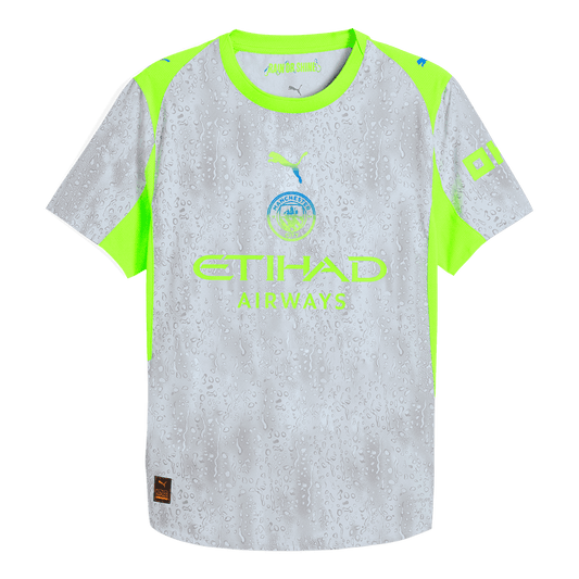 Męska Koszulka Trzecia Wyjazdowa Manchester City Wersja Piłkarska 2025/26 - Slim Fit - Topowe Koszulki Pilkarskie Sklep Internetowy