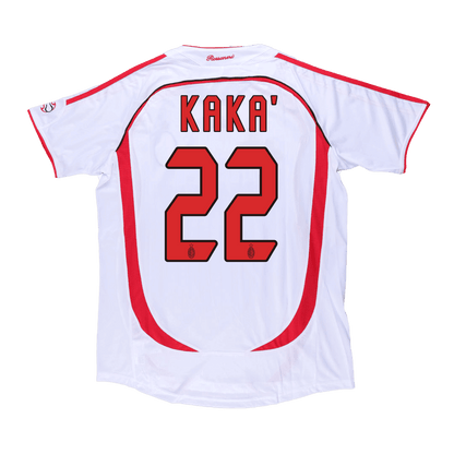 Męska koszulka wyjazdowa Retro KAKA' #22 2006/07 AC Milan - UCL - Topowe Koszulki Pilkarskie Sklep Internetowy