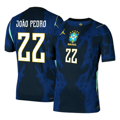 Męska koszulka Brazylii wyjazdowa JOÃO PEDRO #22 wersja zawodnicza - Mundial 2026