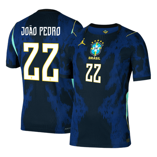 Męska koszulka Brazylii wyjazdowa JOÃO PEDRO #22 wersja zawodnicza - Mundial 2026