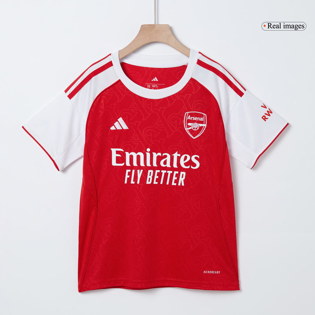 Dziecięcy Zestaw Domowa Arsenal (Koszulka + Spodenki + Skarpety) 2025/26