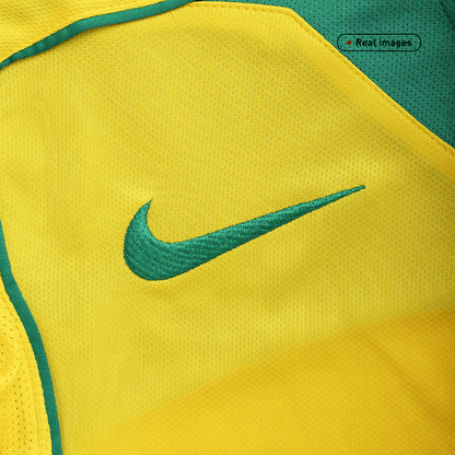 Męska Koszulka Retro Domowa Brazil 2004 - Topowe Koszulki Pilkarskie Sklep Internetowy