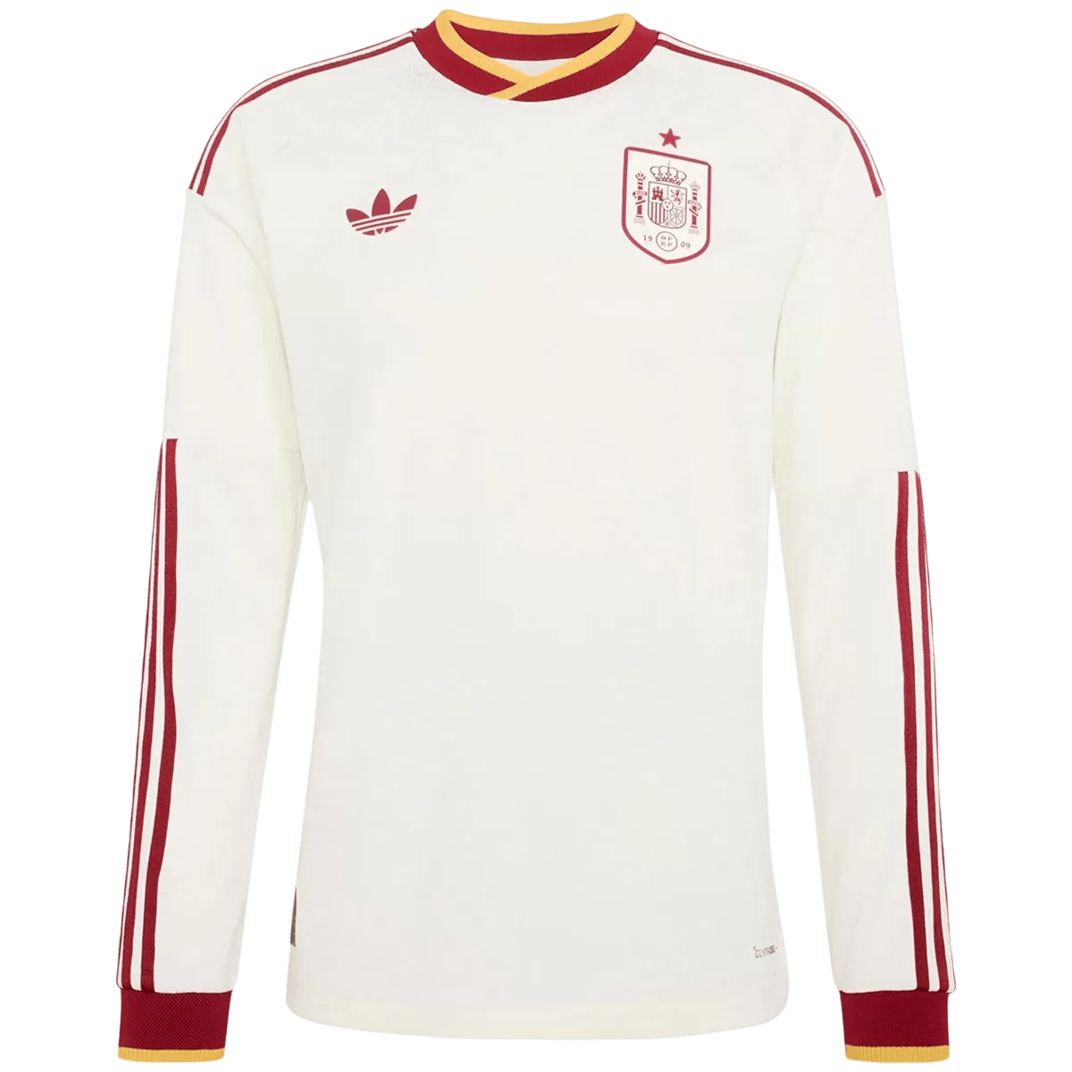 Męska Koszulka Wyjazdowa Spain 2026 z Długim Rękawem - World Cup