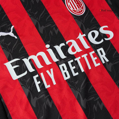 Męski Zestaw Domowy AC Milan (Koszulka+Spodenki) 2025/26 - Topowe Koszulki Pilkarskie Sklep Internetowy