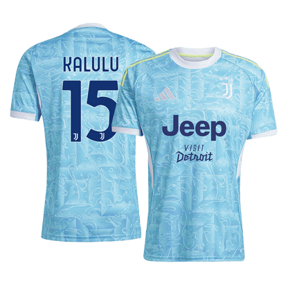 Męska Koszulka Wyjazdowa Juventus KALULU #15 2025/26 - Topowe Koszulki Pilkarskie Sklep Internetowy