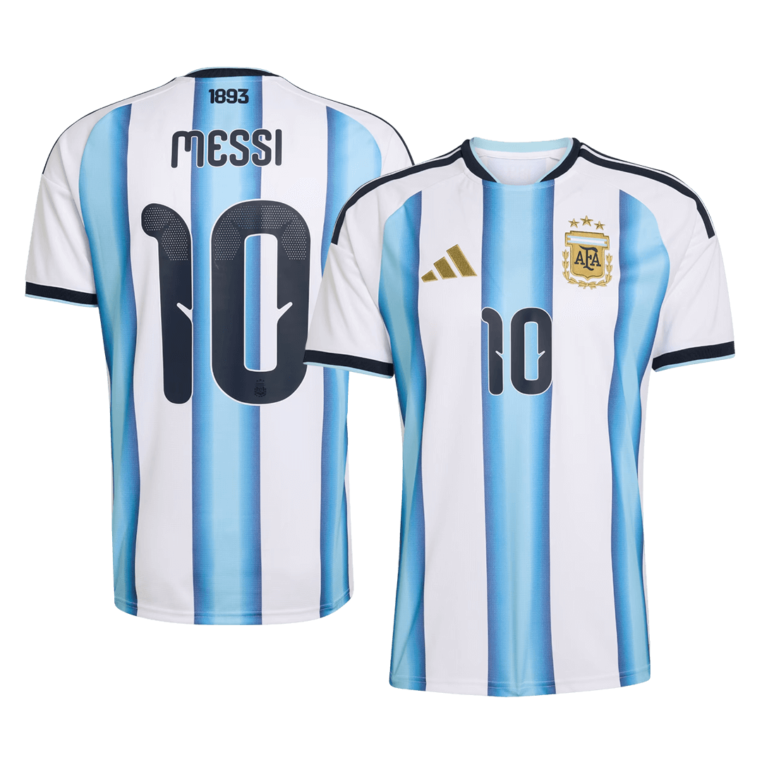 Męska Koszulka Domowa Argentina MESSI #10 World Cup 2026