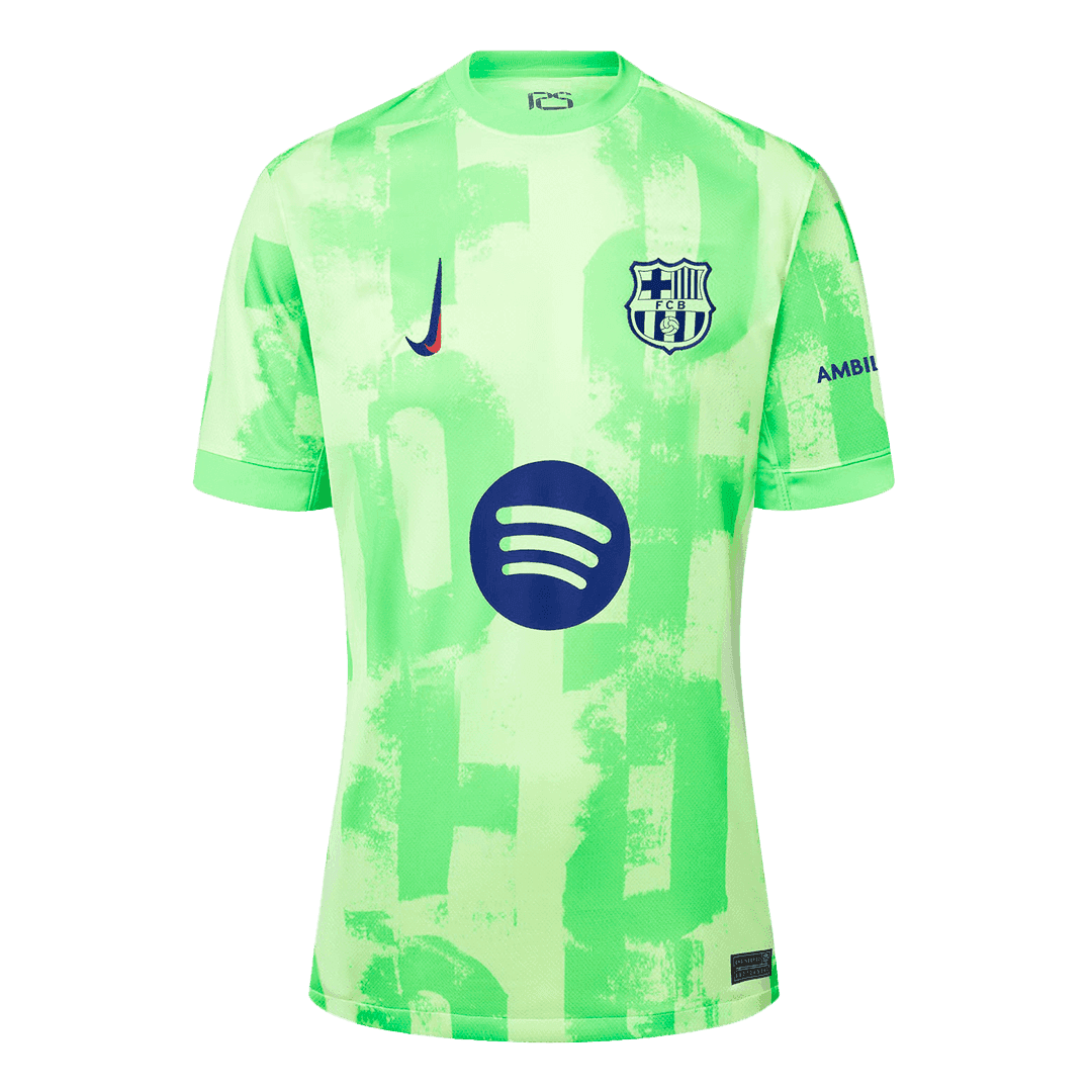 Męska Koszulka Trzecia Wyjazdowa Barcelona LAMINE YAMAL #19 2024/25 - UCL (Spotify Logo Without Text) - Topowe Koszulki Pilkarskie Sklep Internetowy
