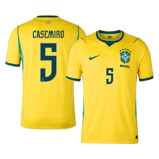 Męska koszulka Brazylii domowa CASEMIRO #5 - Mundial 2026