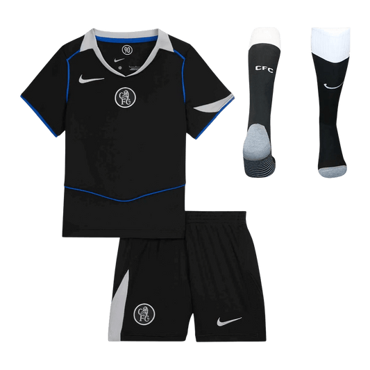Dziecięcy Zestaw Trzecia Wyjazdowa Chelsea (Koszulka + Spodenki + Skarpety) 2025/26