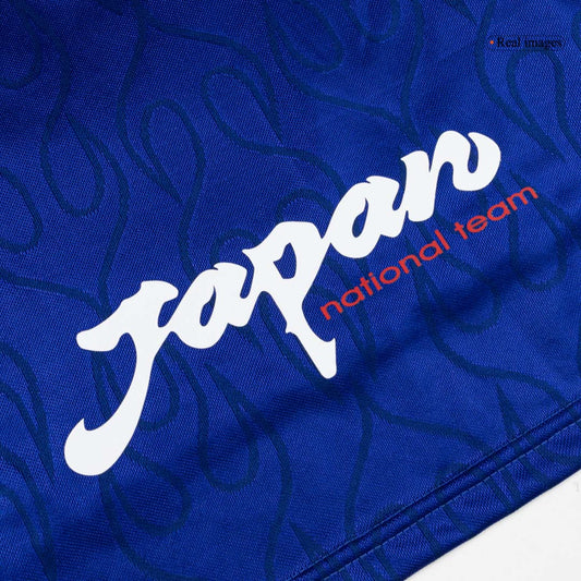 Męska Koszulka Retro Domowa Japan 1998 z Długim Rękawem - World Cup