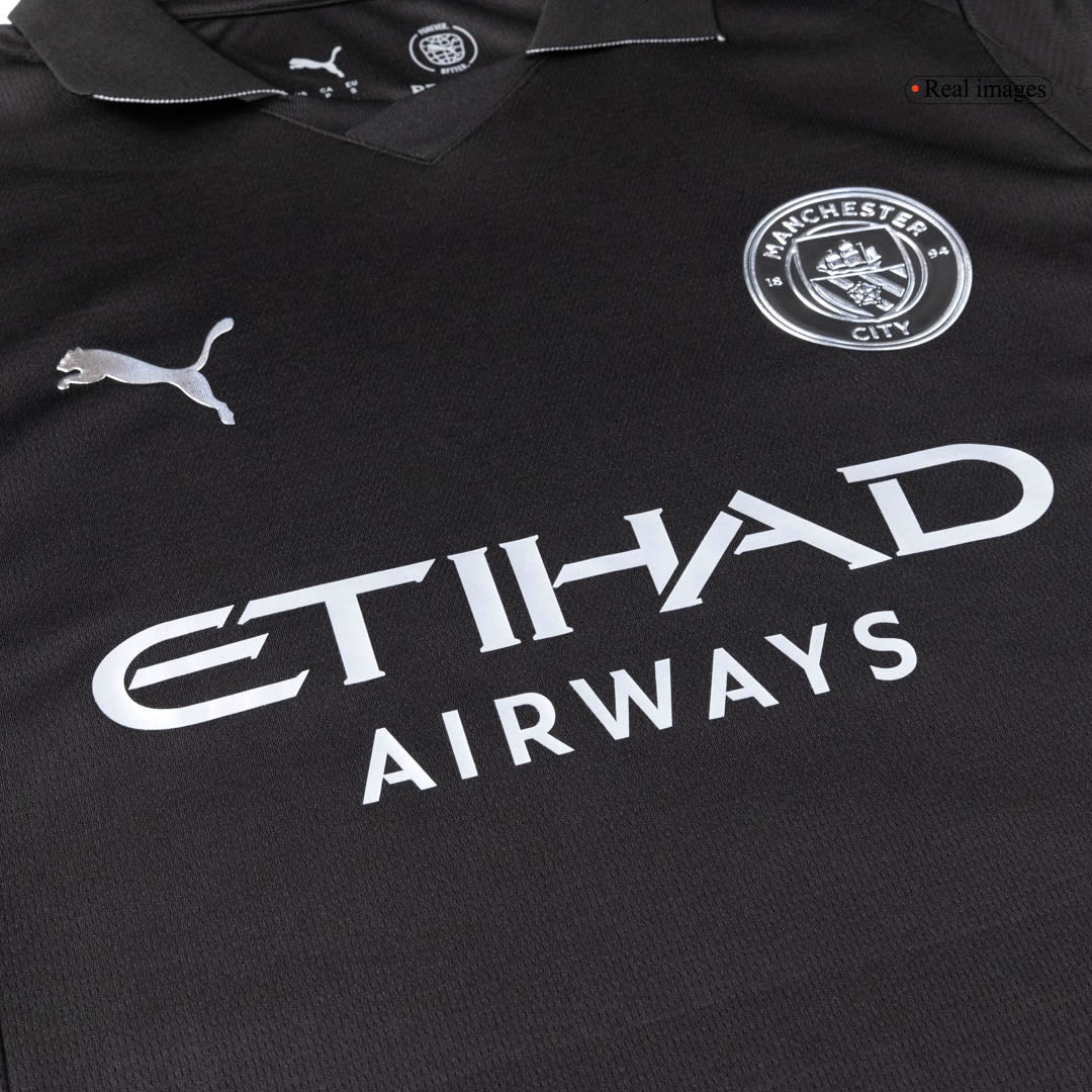 Męski Zestaw Wyjazdowa Manchester City (Koszulka + Spodenki + Skarpety) 2025/26