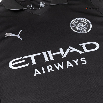 Męski Zestaw Wyjazdowa Manchester City (Koszulka + Spodenki + Skarpety) 2025/26
