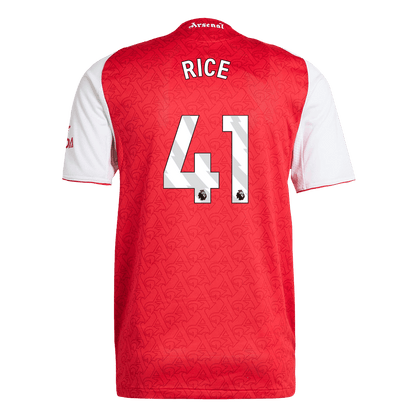 Męska Koszulka Domowa Arsenal RICE #41 Wersja Piłkarska 2025/26 - Slim Fit