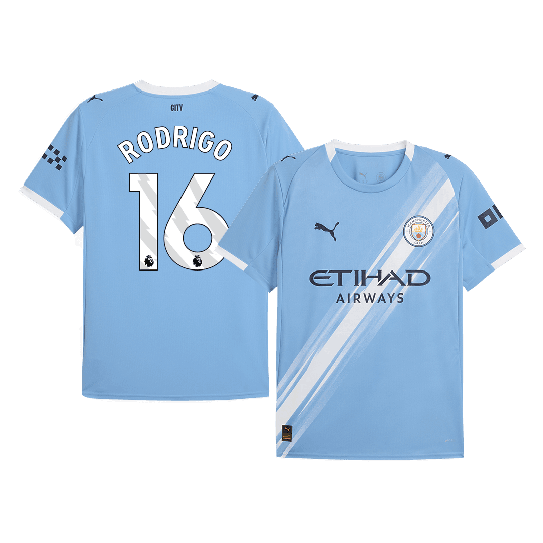 Męska Koszulka Domowa Manchester City RODRIGO #16 2025/26 - Topowe Koszulki Pilkarskie Sklep Internetowy