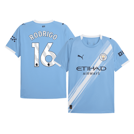 Męska Koszulka Domowa Manchester City RODRIGO #16 2025/26 - Topowe Koszulki Pilkarskie Sklep Internetowy