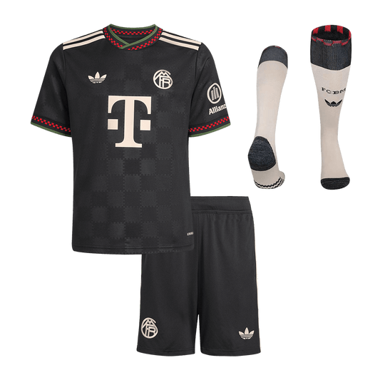 Dziecięcy Zestaw Trzecia Wyjazdowa Bayern Munich (Koszulka + Spodenki + Skarpety) 2025/26