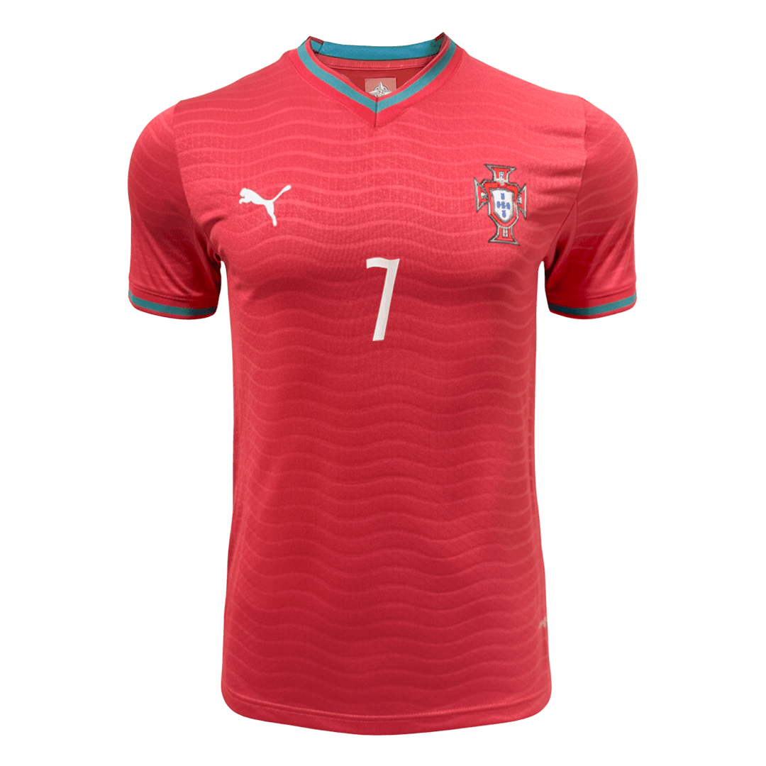 Męska Koszulka Domowa Portugal RONALDO #7 Wersja Piłkarska World Cup 2026 - Slim Fit