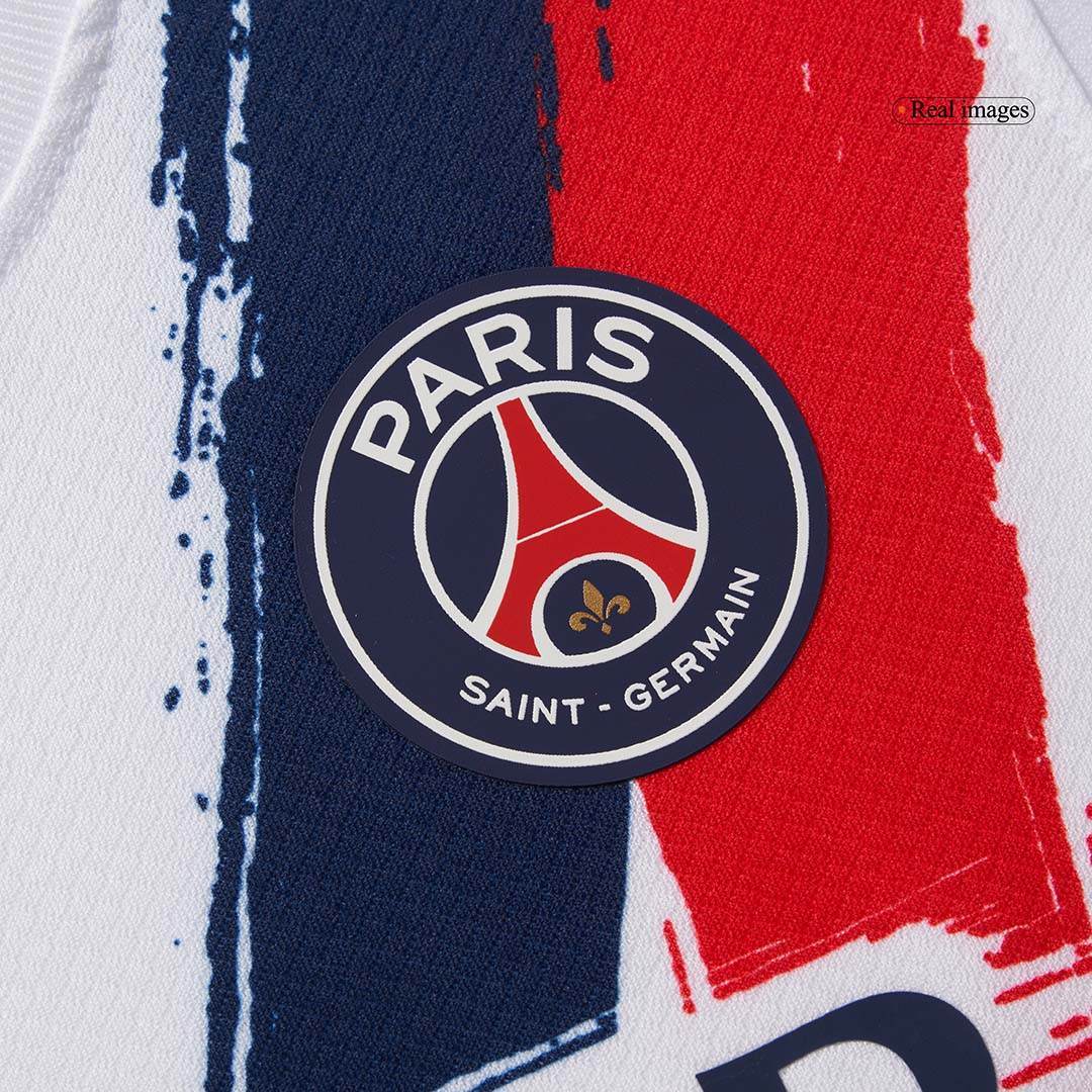 Dziecięcy wyjazdowy zestaw koszulek piłkarskich PSG (koszulka+spodenki+skarpety) 2024/25 - Topowe Koszulki Pilkarskie Sklep Internetowy