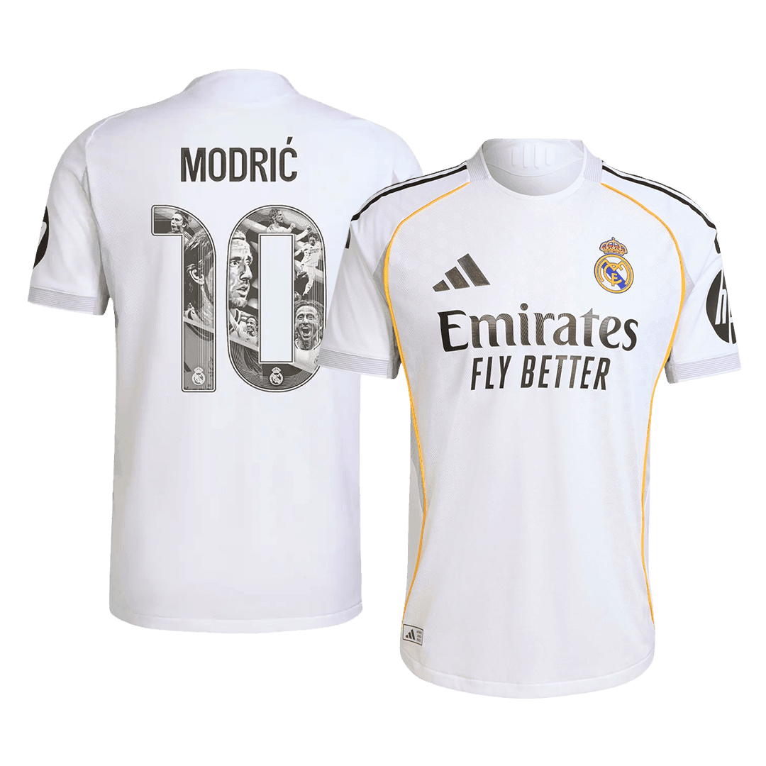 Męska Koszulka Domowa Real Madryt MODRIĆ Special #10 Wersja Piłkarska 2025/26 - Slim Fit - Topowe Koszulki Pilkarskie Sklep Internetowy