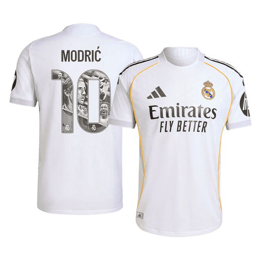 Męska Koszulka Domowa Real Madryt MODRIĆ Special #10 Wersja Piłkarska 2025/26 - Slim Fit - Topowe Koszulki Pilkarskie Sklep Internetowy