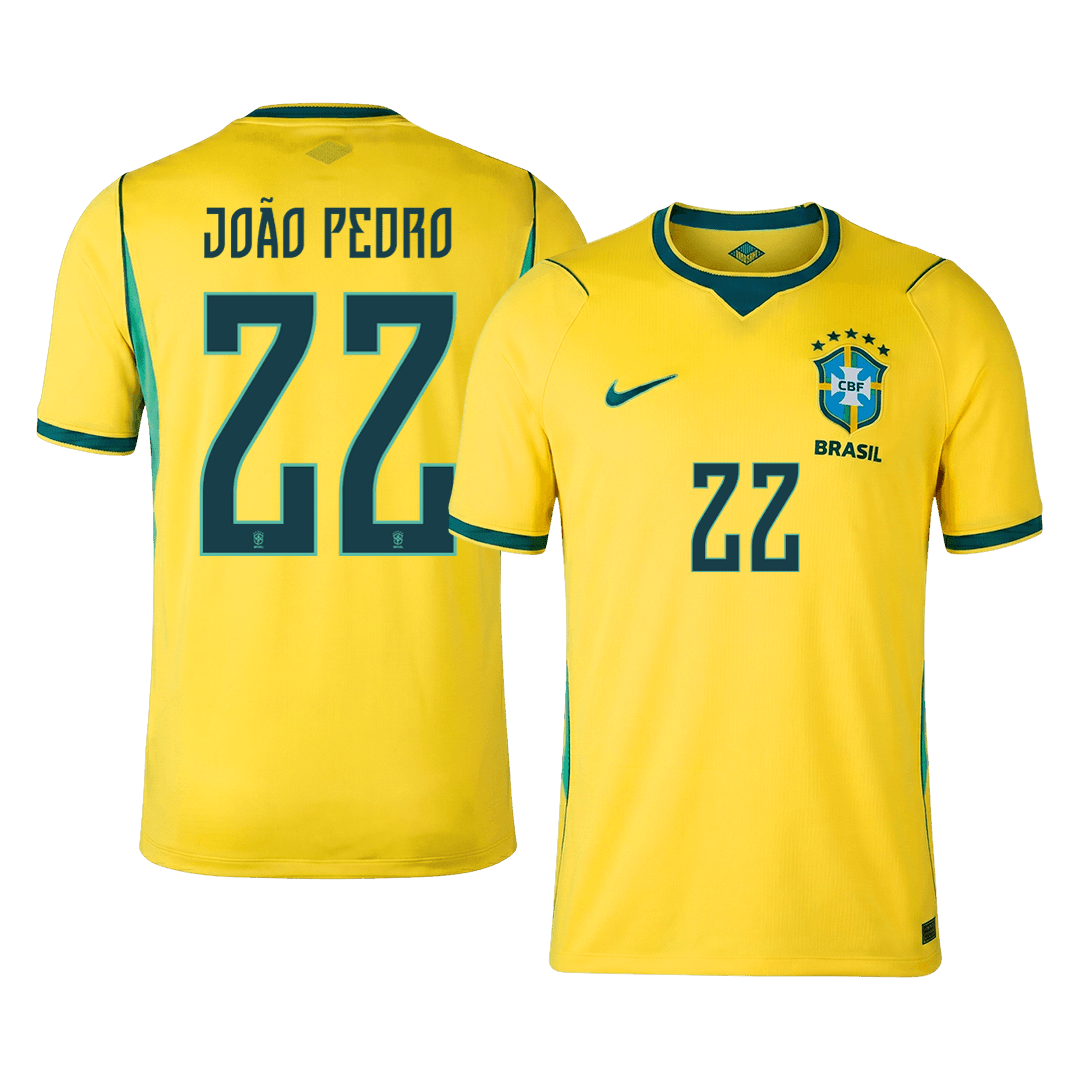 Męska koszulka Brazylii domowa JOÃO PEDRO #22 - Mundial 2026