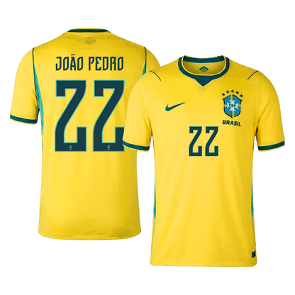 Męska koszulka Brazylii domowa JOÃO PEDRO #22 - Mundial 2026