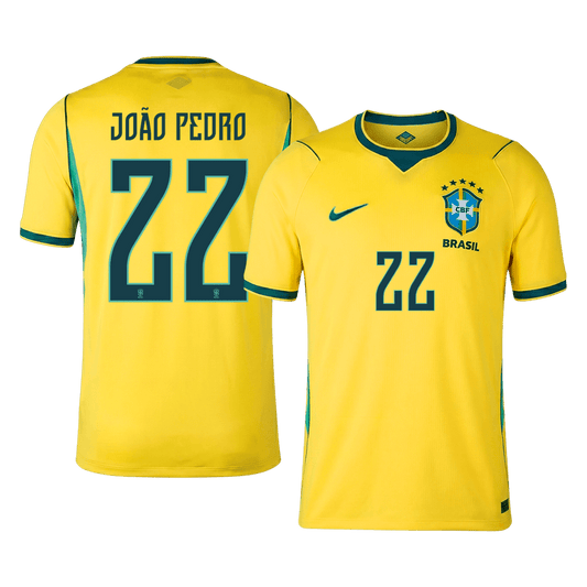 Męska koszulka Brazylii domowa JOÃO PEDRO #22 - Mundial 2026