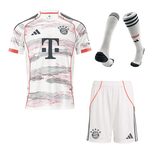 Męski Zestaw Wyjazdowa Bayern Munich (Koszulka + Spodenki + Skarpety) 2025/26