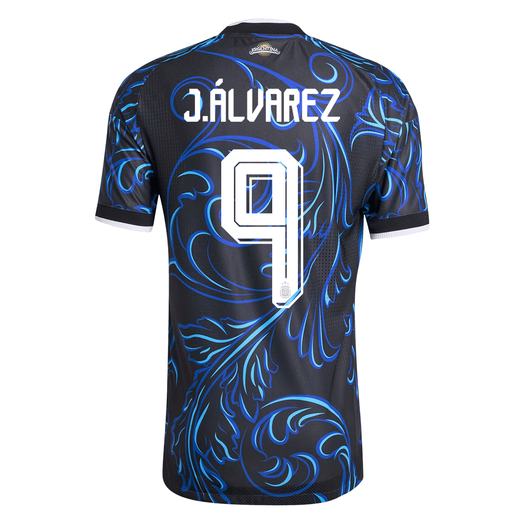 Męska koszulka Argentyny wyjazdowa J. ÁLVAREZ #9 wersja zawodnicza - Mundial 2026
