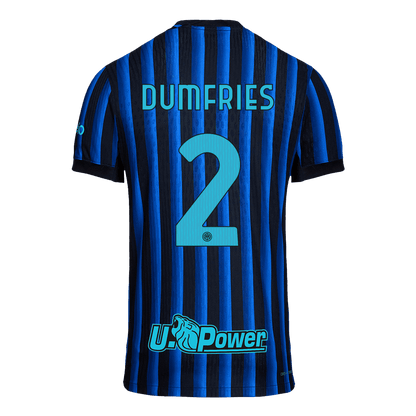 Męska Koszulka Domowa Inter Milan DUMFRIES #2 Wersja Piłkarska 2025/26 - Slim Fit - Topowe Koszulki Pilkarskie Sklep Internetowy