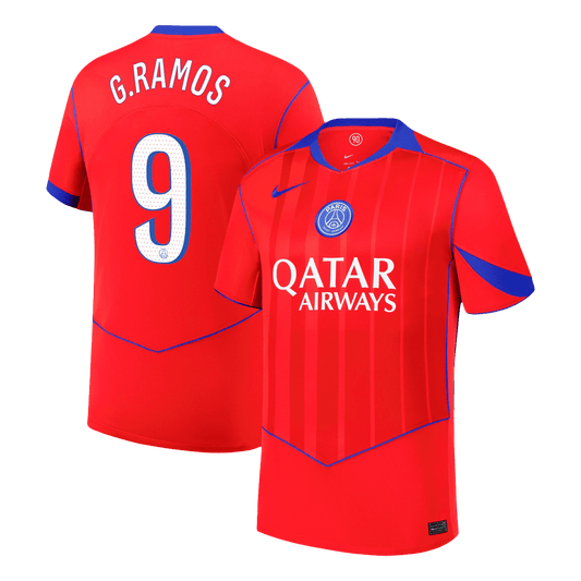 Męska Koszulka Trzecia Wyjazdowa PSG G.RAMOS #9 2025/26
