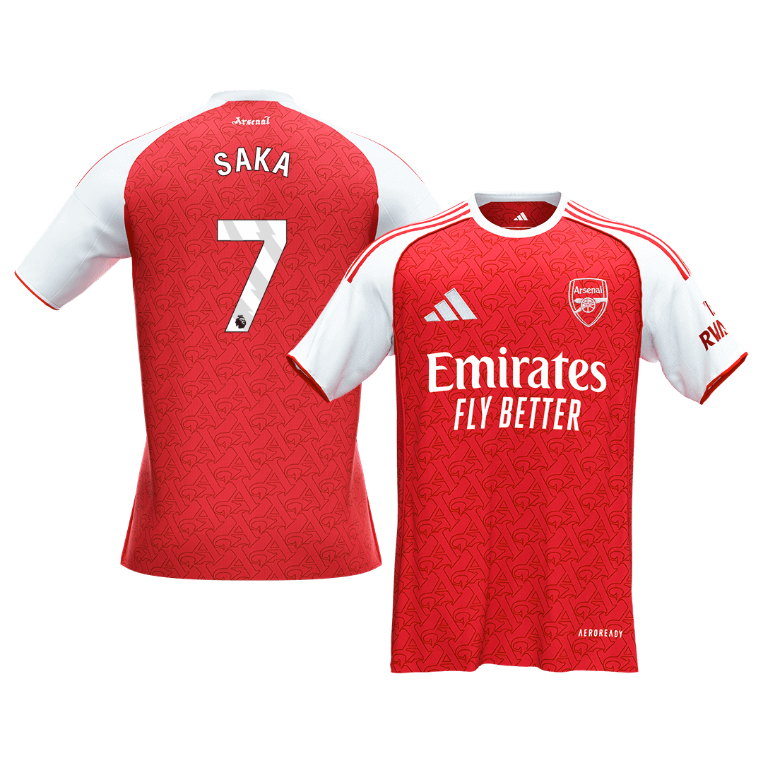 Męska Koszulka Domowa Arsenal SAKA #7 2025/26 [PREMIUM]