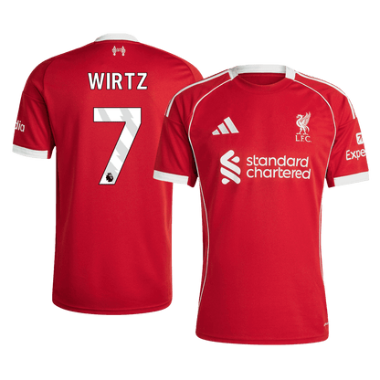 Męska Koszulka Domowa Liverpool WIRTZ #7 2025/26 - Topowe Koszulki Pilkarskie Sklep Internetowy