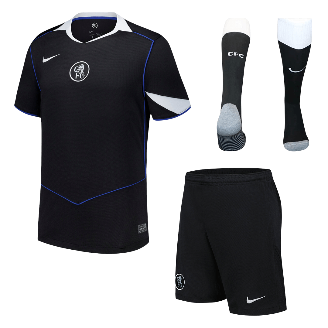 Męski Zestaw Trzecia Wyjazdowa Chelsea (Koszulka + Spodenki + Skarpety) 2025/26